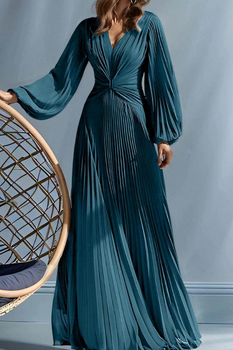 A Line V Neck Mother of the Bride Dresses with Ruched CM0367 - COCOMELODY