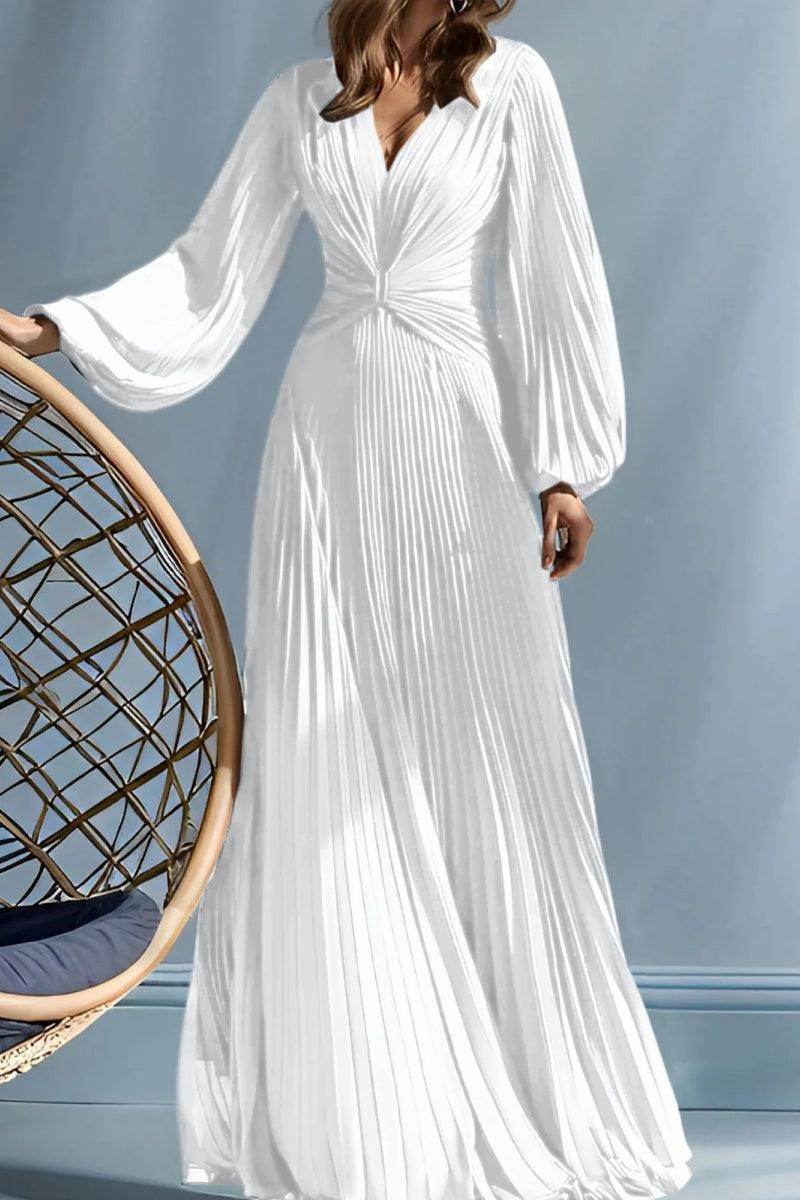 A Line V Neck Mother of the Bride Dresses with Ruched CM0367 - COCOMELODY
