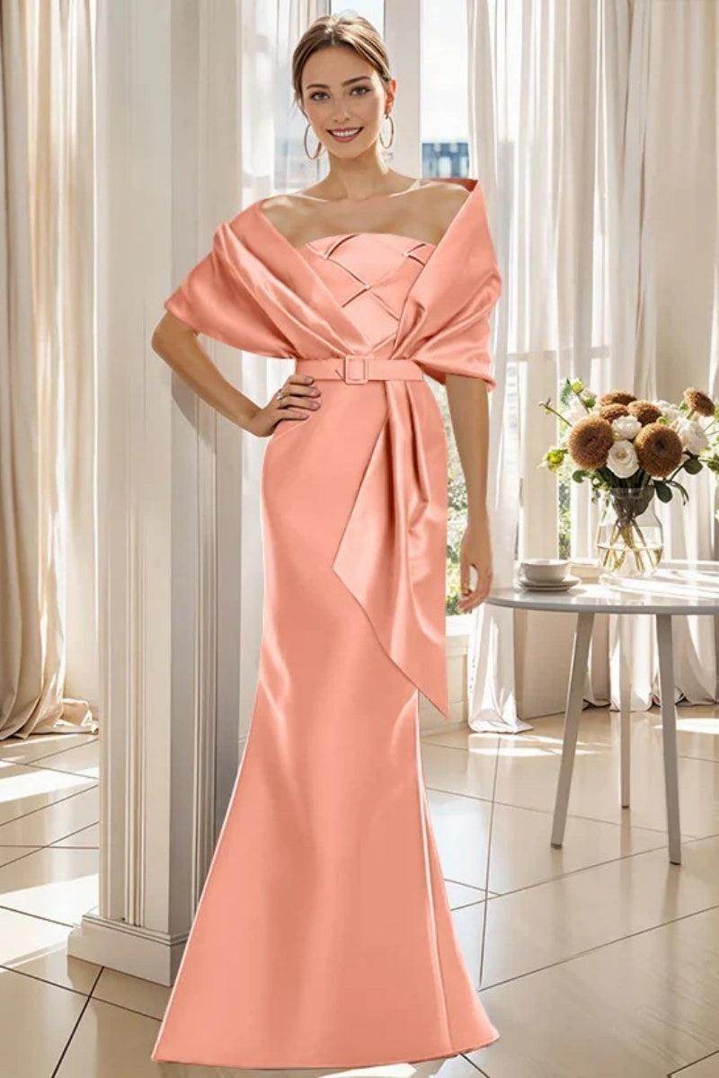 Trumpet 2 Pieces Floor Length Mother of the Bride Dresses CM0370 - COCOMELODY