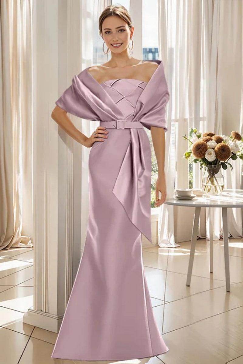 Trumpet 2 Pieces Floor Length Mother of the Bride Dresses CM0370 - COCOMELODY
