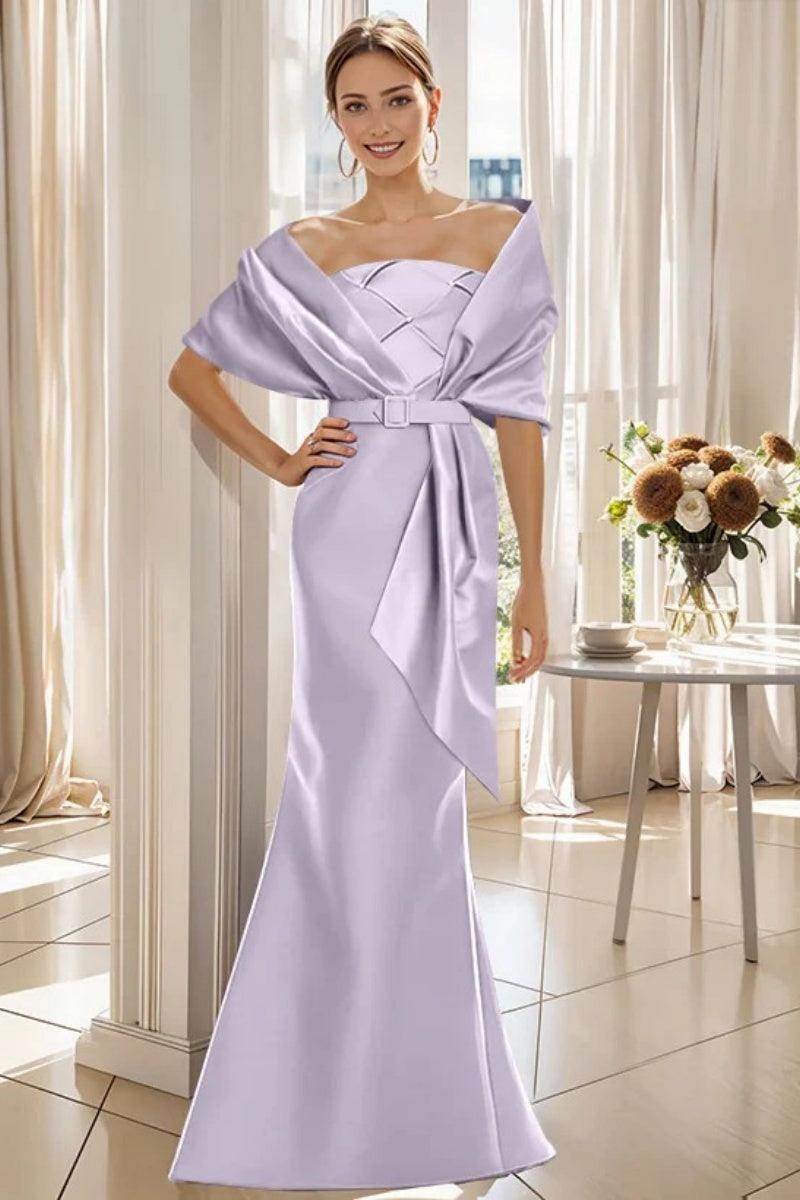 Trumpet 2 Pieces Floor Length Mother of the Bride Dresses CM0370 - COCOMELODY