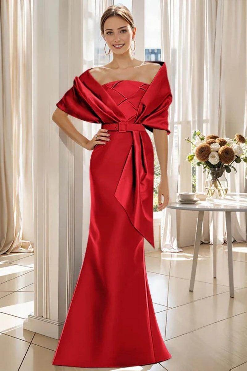 Trumpet 2 Pieces Floor Length Mother of the Bride Dresses CM0370 - COCOMELODY
