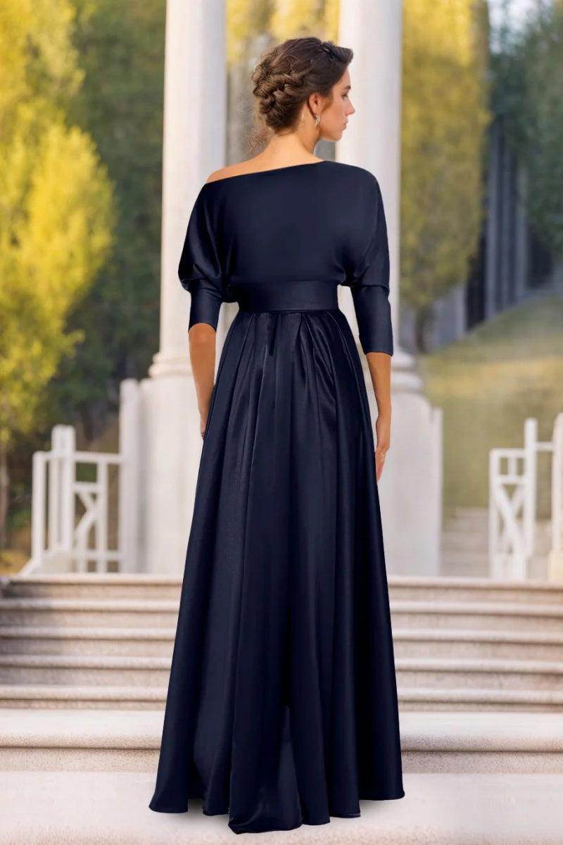 A Line One Shoulder Asymmetrical Mother Dresses CM0374 - COCOMELODY