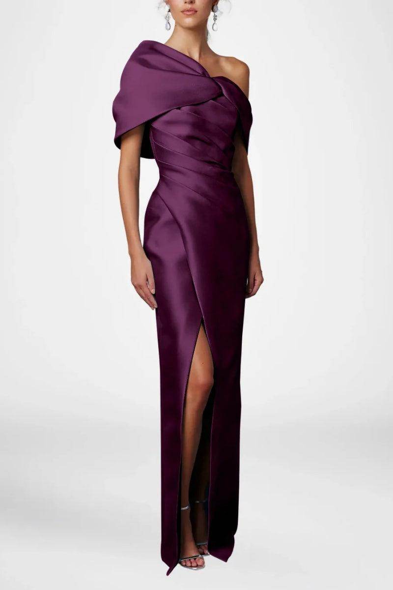 Sheath Column Half Sleeves Floor Length Mother Dresses CM0376 - COCOMELODY
