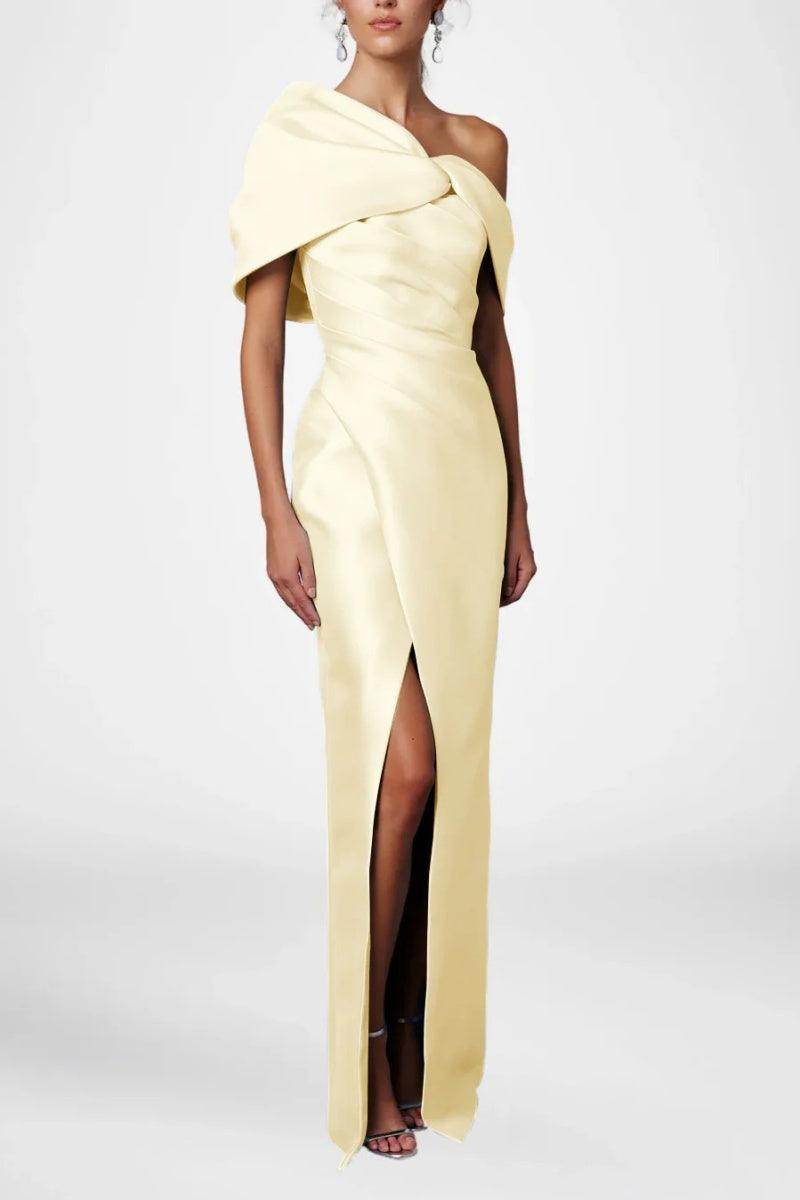 Sheath Column Half Sleeves Floor Length Mother Dresses CM0376 - COCOMELODY