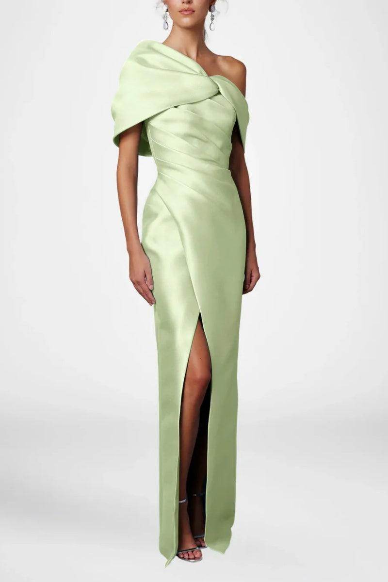 Sheath Column Half Sleeves Floor Length Mother Dresses CM0376 - COCOMELODY