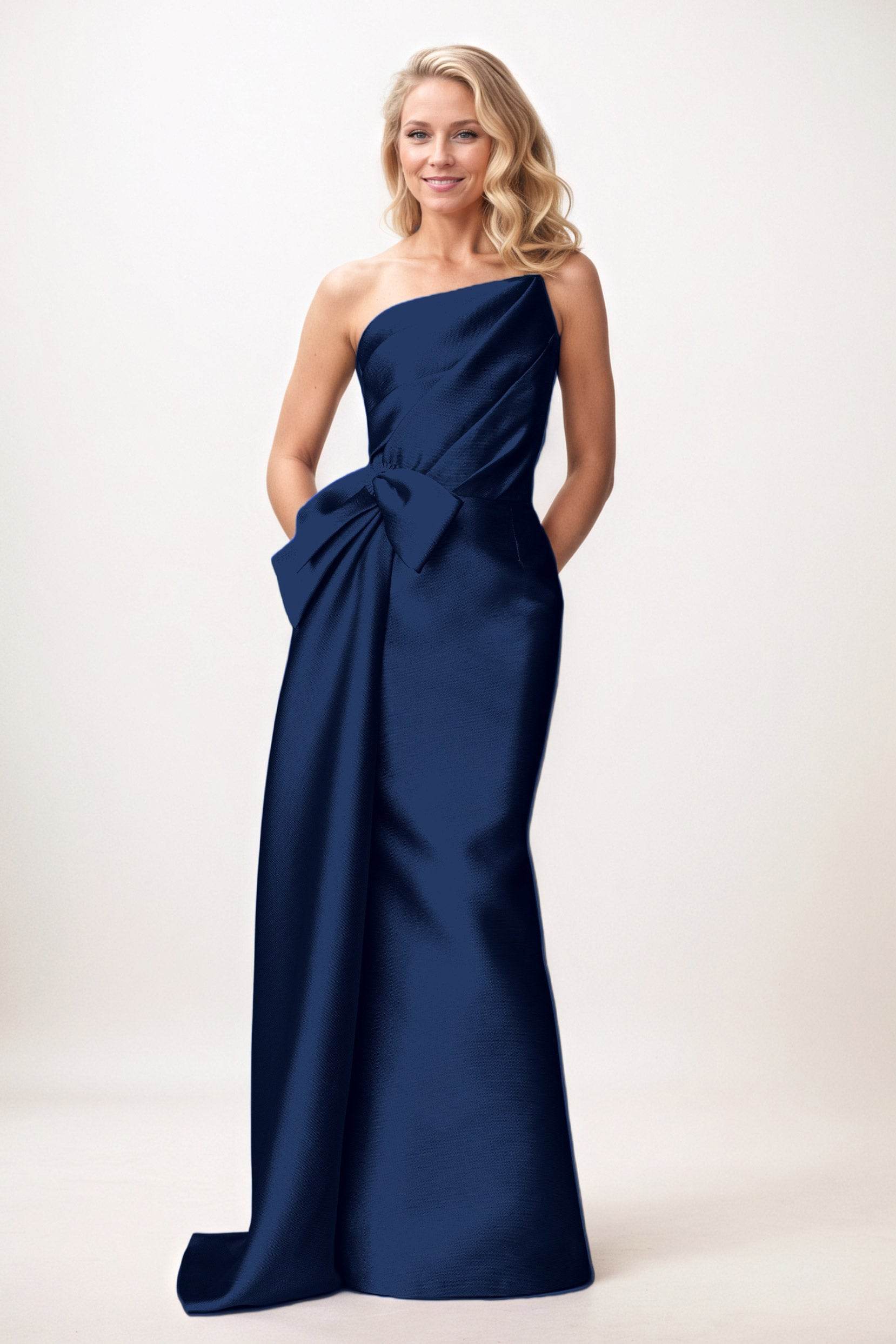 Trumpet-Mermaid Maxi Satin Mother of the Bride Dresses COCOMELODY CM0386 Trumpet-Mermaid Maxi Satin Mother of the Bride Dresses COCOMELODY CM0386