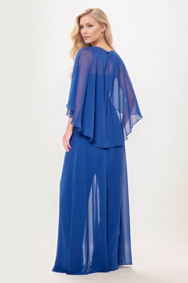 Jumpsuit Maxi Chiffon Mother of the Bride Dresses CM0392 - COCOMELODY