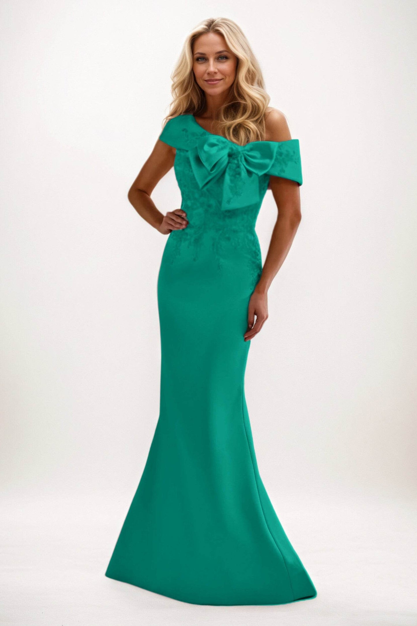 Trumpet-Mermaid Maxi Satin Mother of the Bride Dresses CM0398 - COCOMELODY