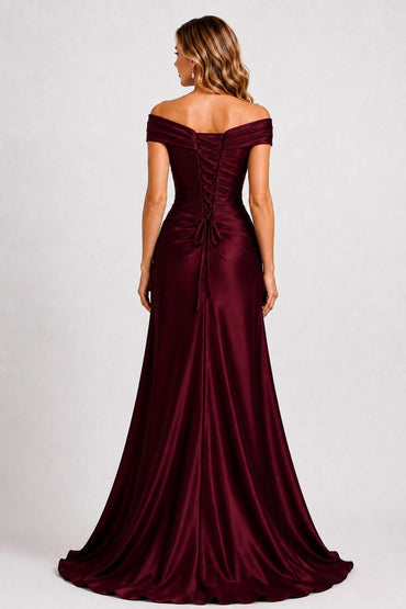 A-Line Floor Length Satin Mother of the Bride Dress CM0509