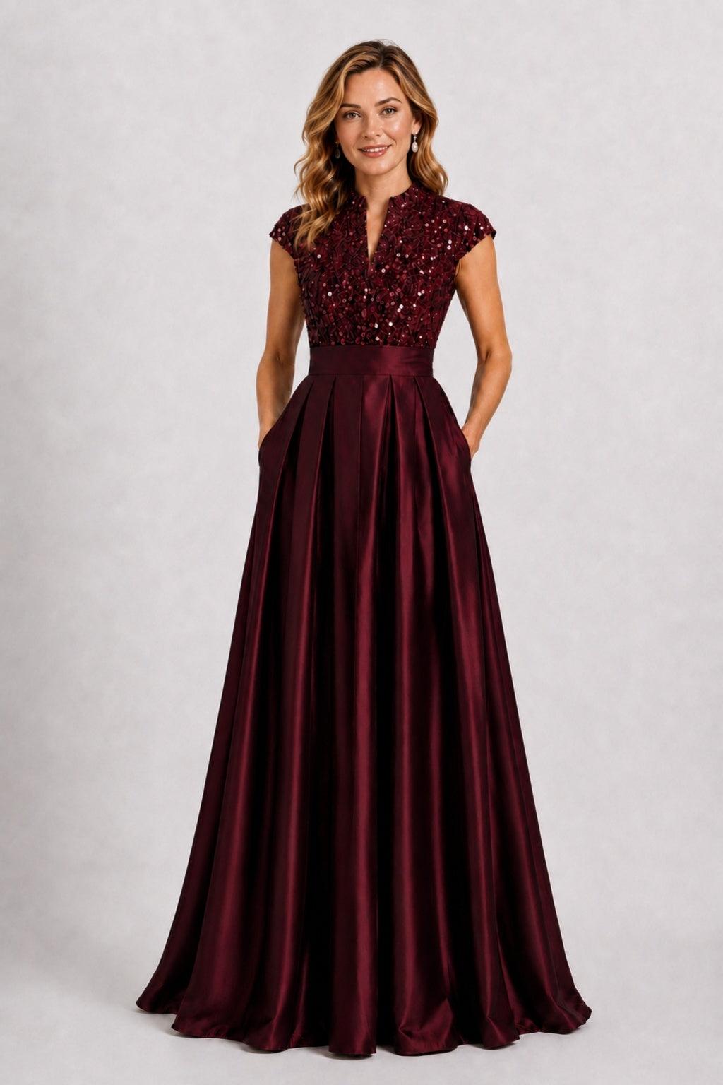 formal dress for gala dinner A-Line Floor Sequin Satin Mother of the Bride Ballroom Wedding & COCOMELODY CM0510 Buy Gala Night High Color:Indigo Grey White Sweetheart A-Line Wedding poshmarktest