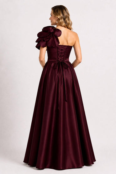 A-Line Floor Length Satin Mother of the Bride Dress CM0512