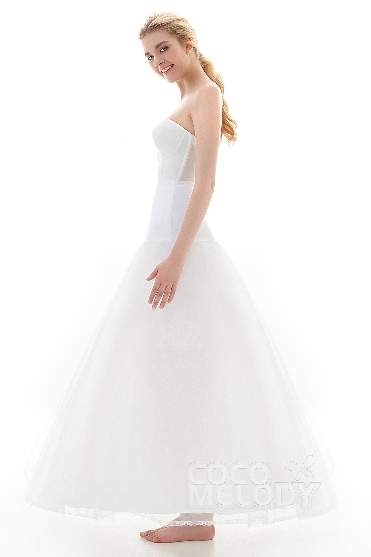 A-Line Floor-Length 1 Hoop Wedding Petticoats CP0013001