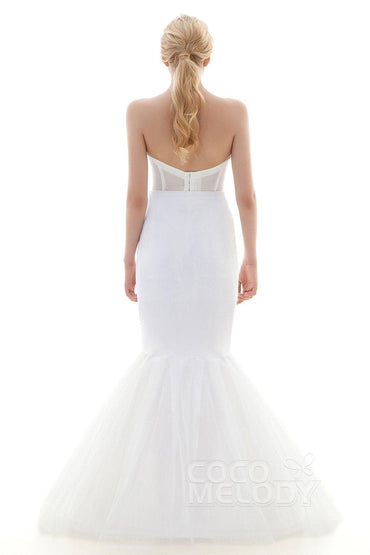 COCOMELODY Mermaid Floor-Length 1 Hoop Wedding Petticoats CP0013003 
