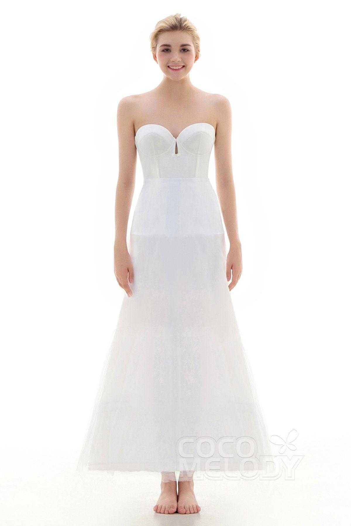 COCOMELODY A-Line Floor-Length 2 Hoops Wedding Petticoats CP0013006 