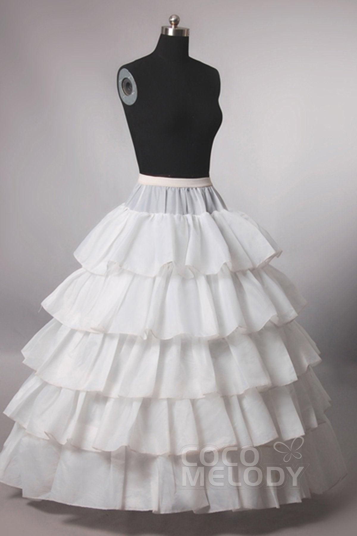 COCOMELODY Ball Gown Floor-Length 4 Hoops Wedding Petticoats CP0013009 