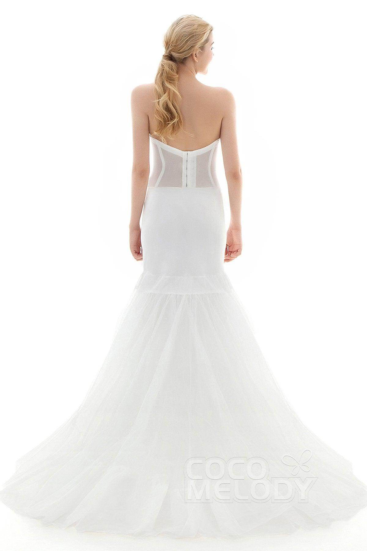 Mermaid Court Train 2 Hoops Wedding Petticoats CP0016003 - COCOMELODY