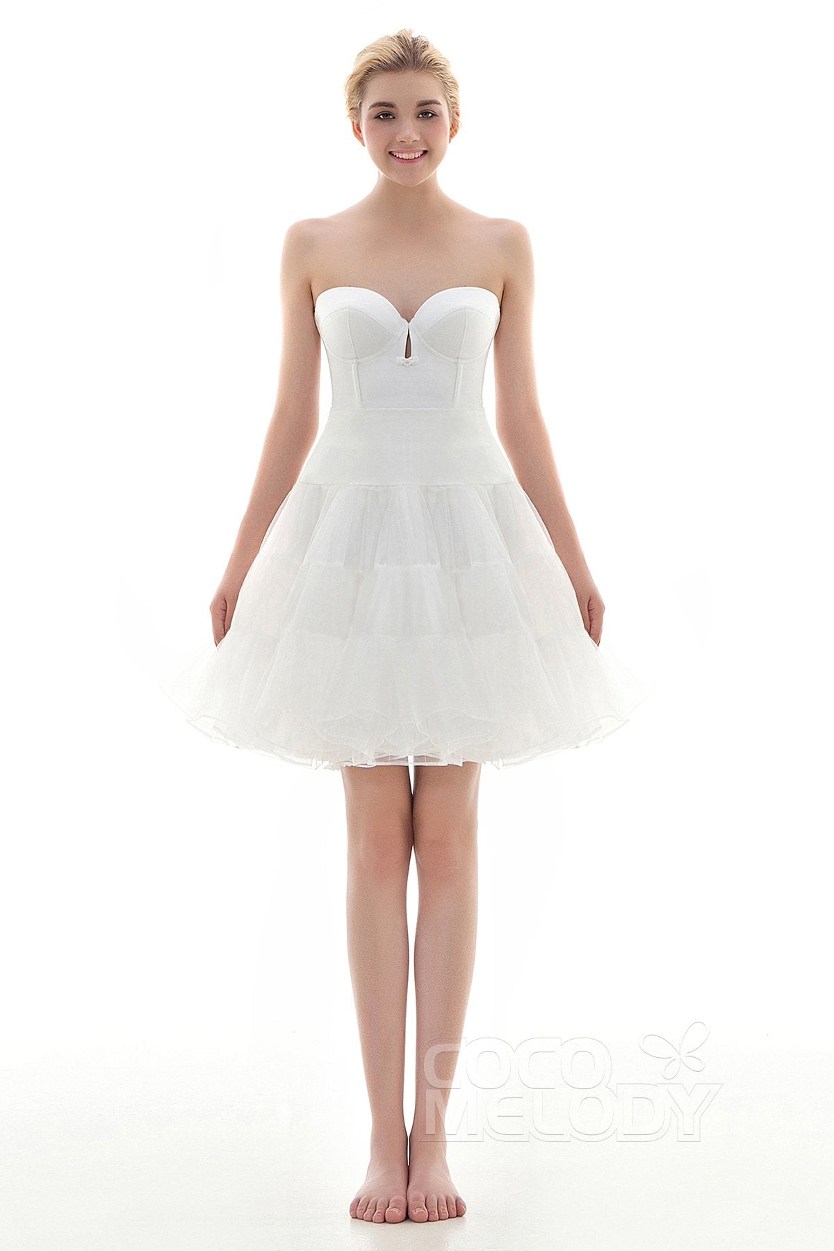 A-Line Knee Length Slip Organza Wedding Petticoats CP001600C