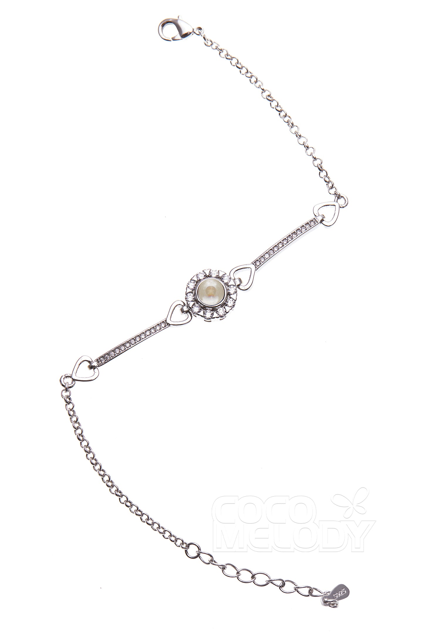 Alloy Wedding Bracelets with Zircon CQ0035