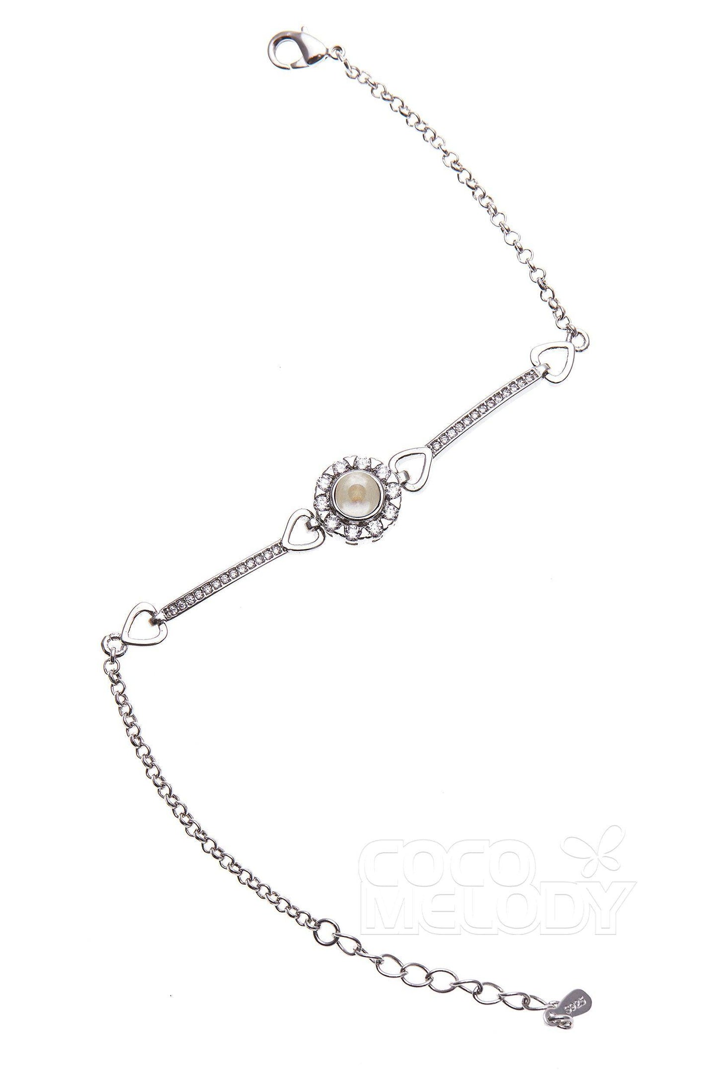 Alloy Wedding Bracelets with Zircon CQ0035 - COCOMELODY