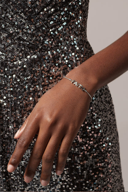 Rhodium plated Bracelets with Crystals CQ0049