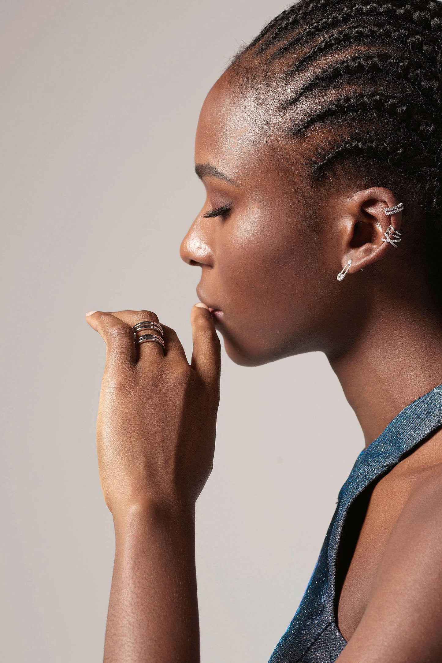 Rhodium plated Rings CR0005 - COCOMELODY