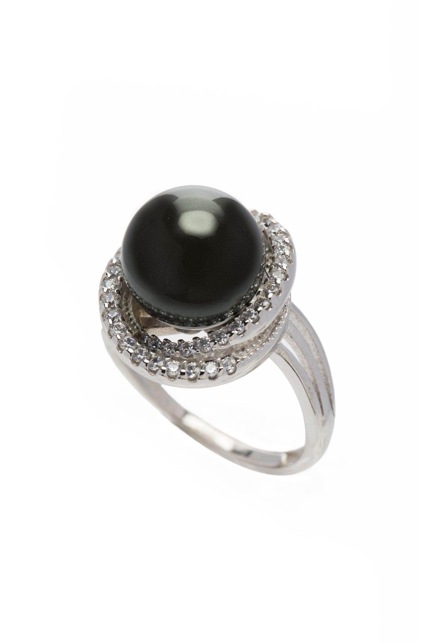 Alloy Rings with Imitation Pearl CR0010 - COCOMELODY