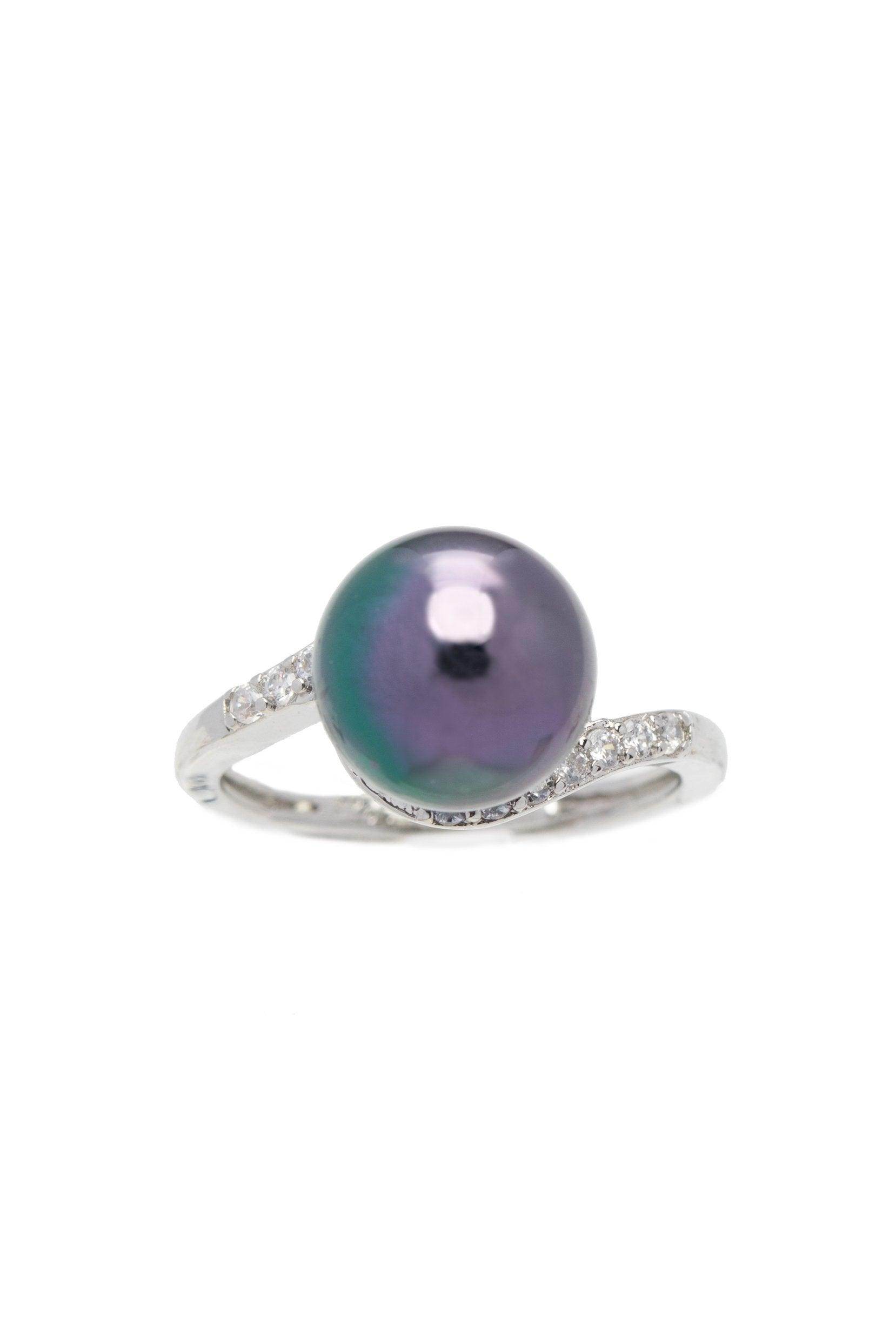 Alloy Rings with Pearl CR0011 - COCOMELODY