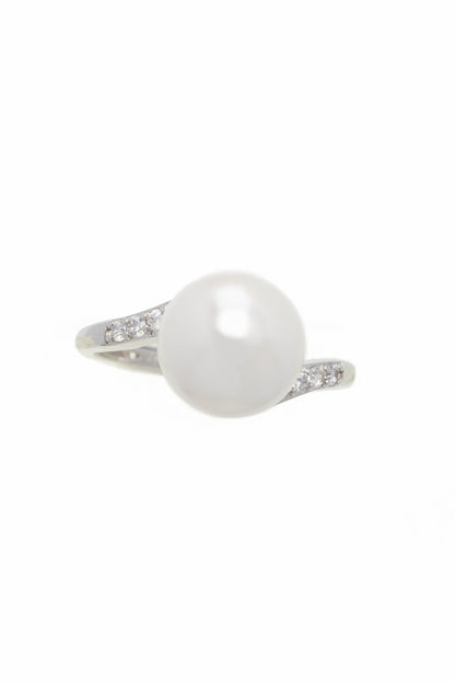 Alloy Rings with Pearl CR0011