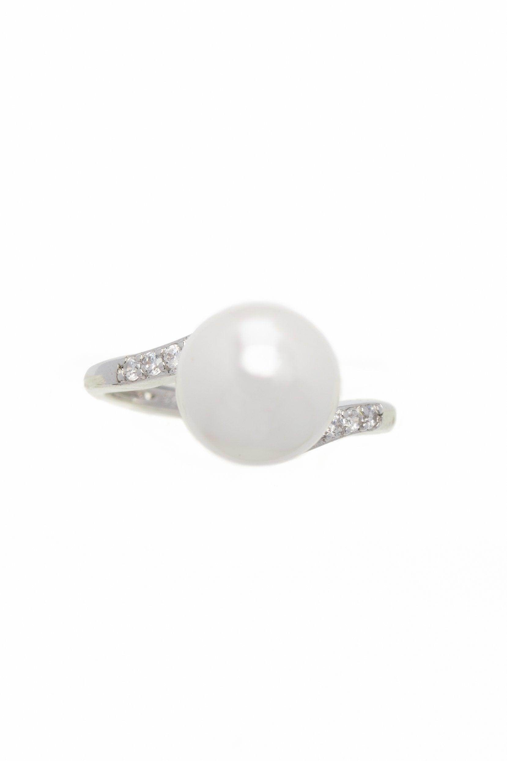 Alloy Rings with Pearl CR0011 - COCOMELODY