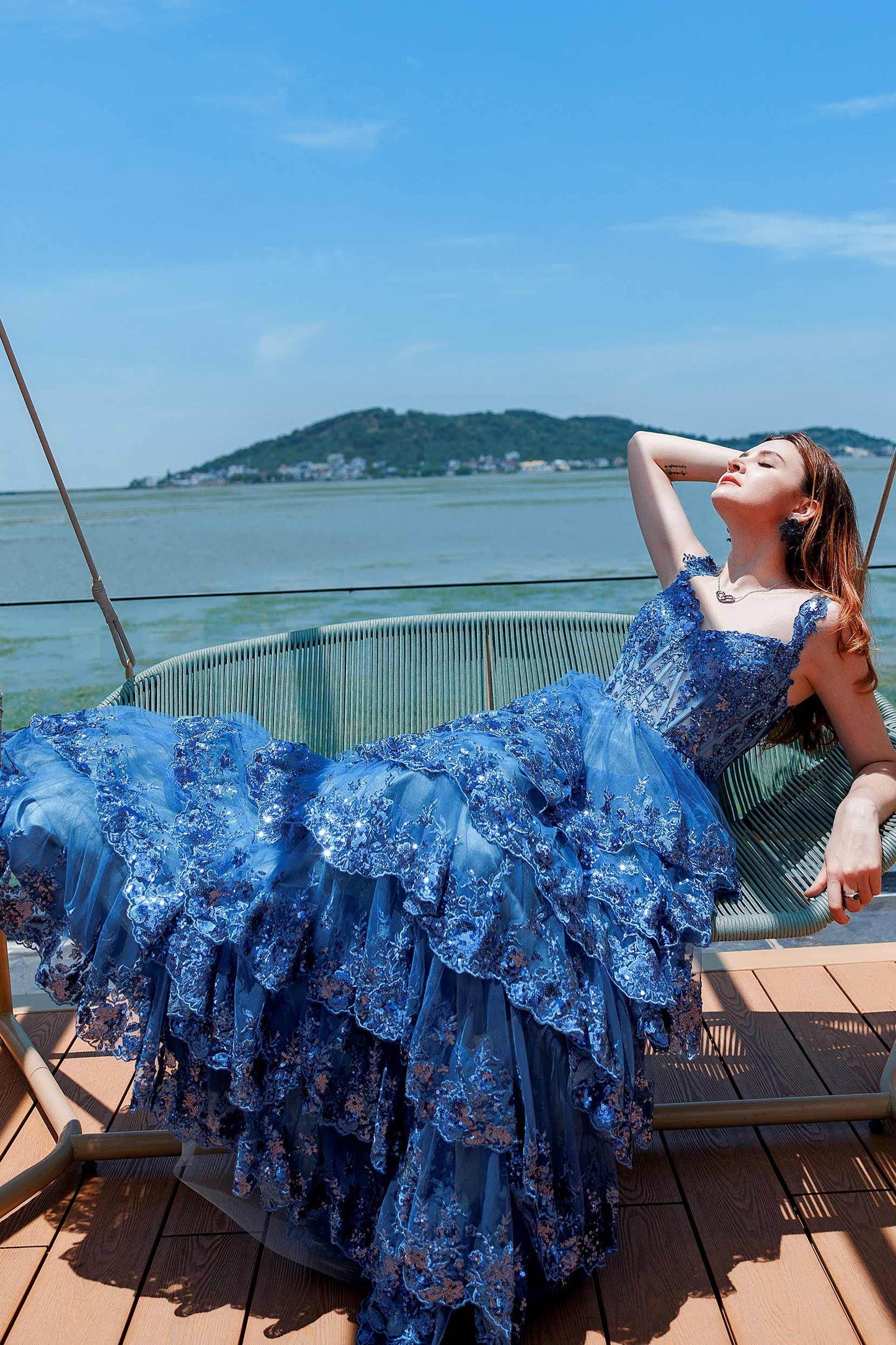 Ball Gown Sweep-Brush Train Tulle Prom Dress CS0481 - COCOMELODY