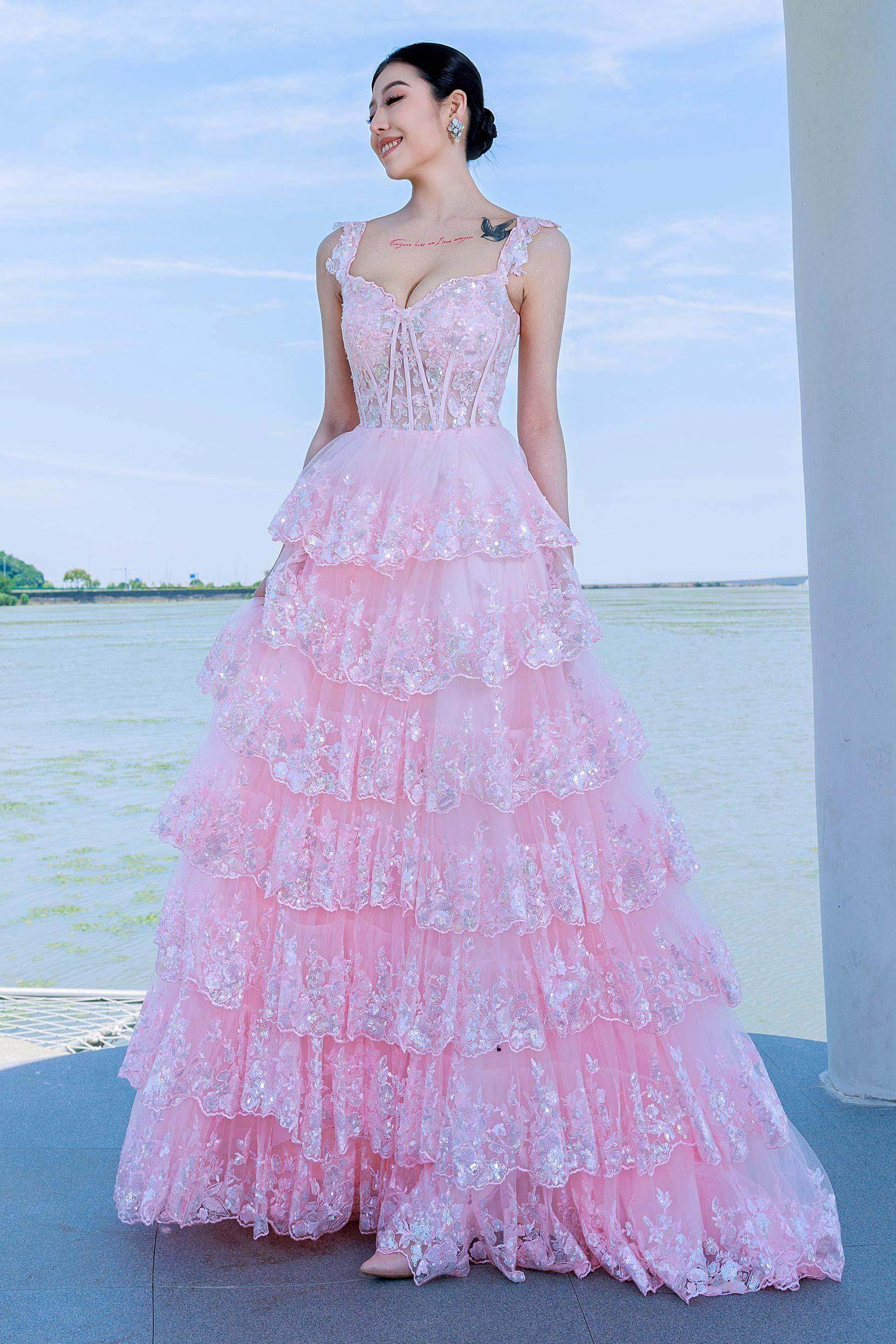 Ball Gown Sweep-Brush Train Tulle Prom Dress CS0481 - COCOMELODY