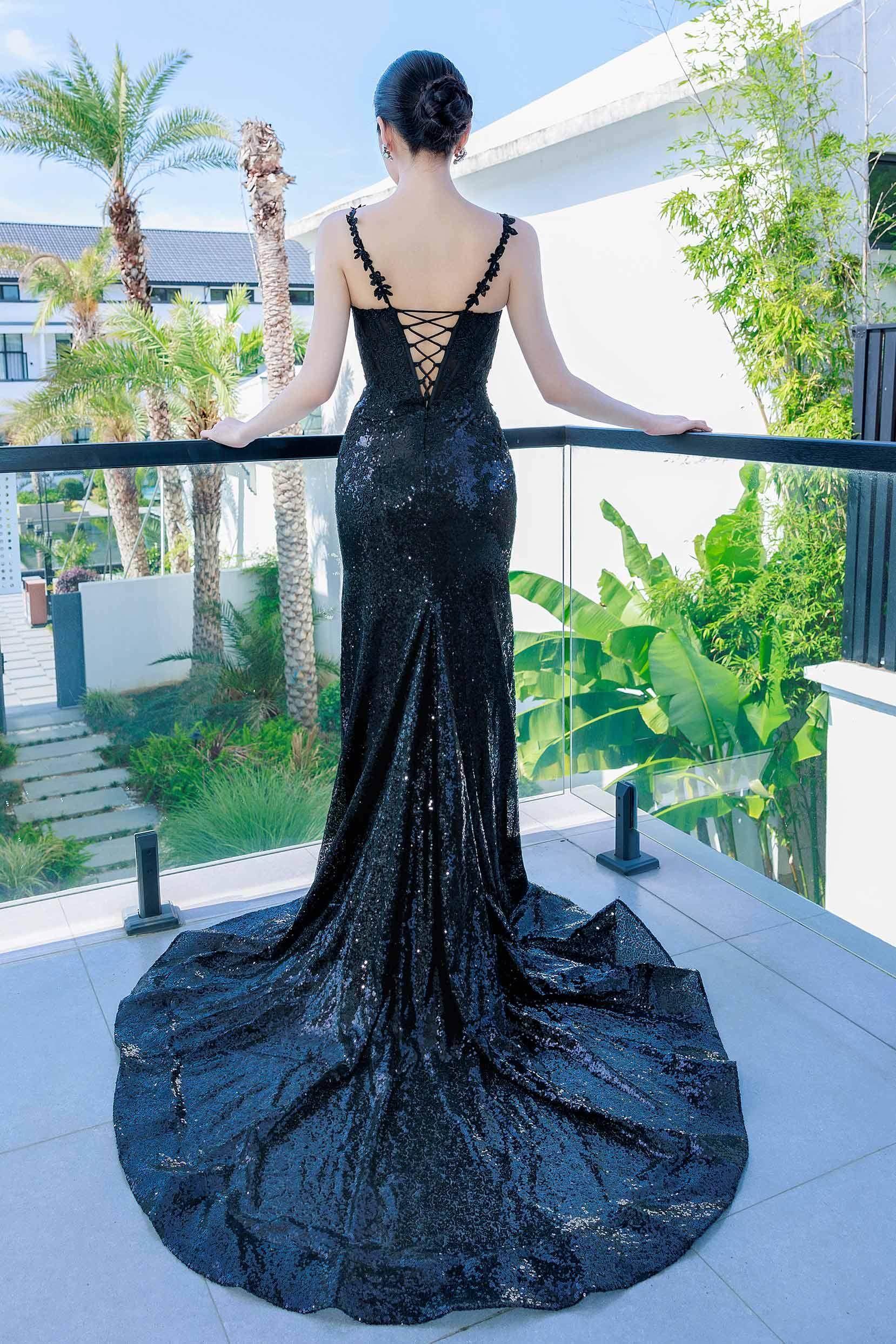 Trumpet-Mermaid Chapel Train Sequined Prom Dress CS0503 - COCOMELODY