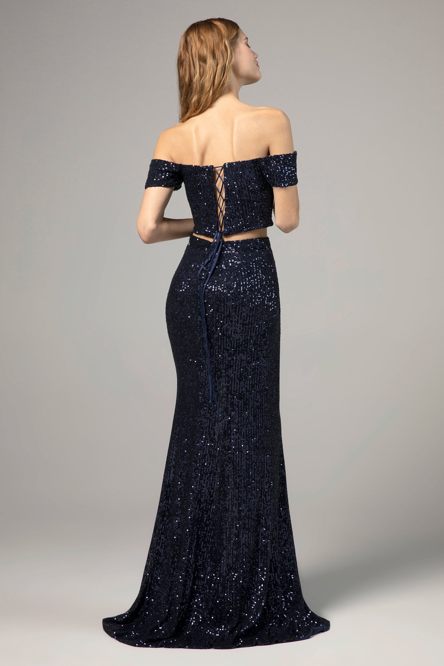 Sheath-Column Floor Length Sequined Dress CS0288