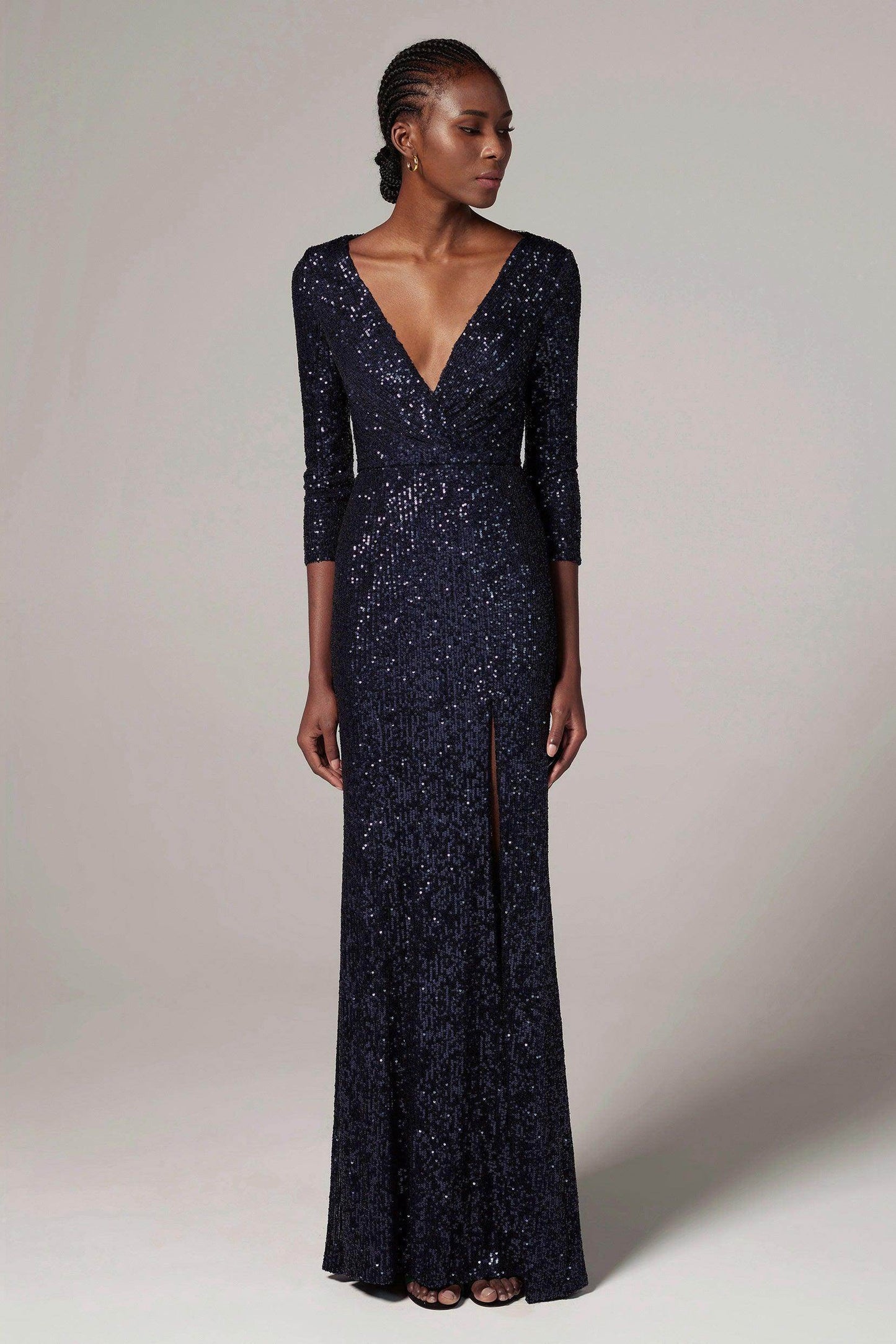 Sheath-Column Floor Length Sequined Dress CS0293 - COCOMELODY