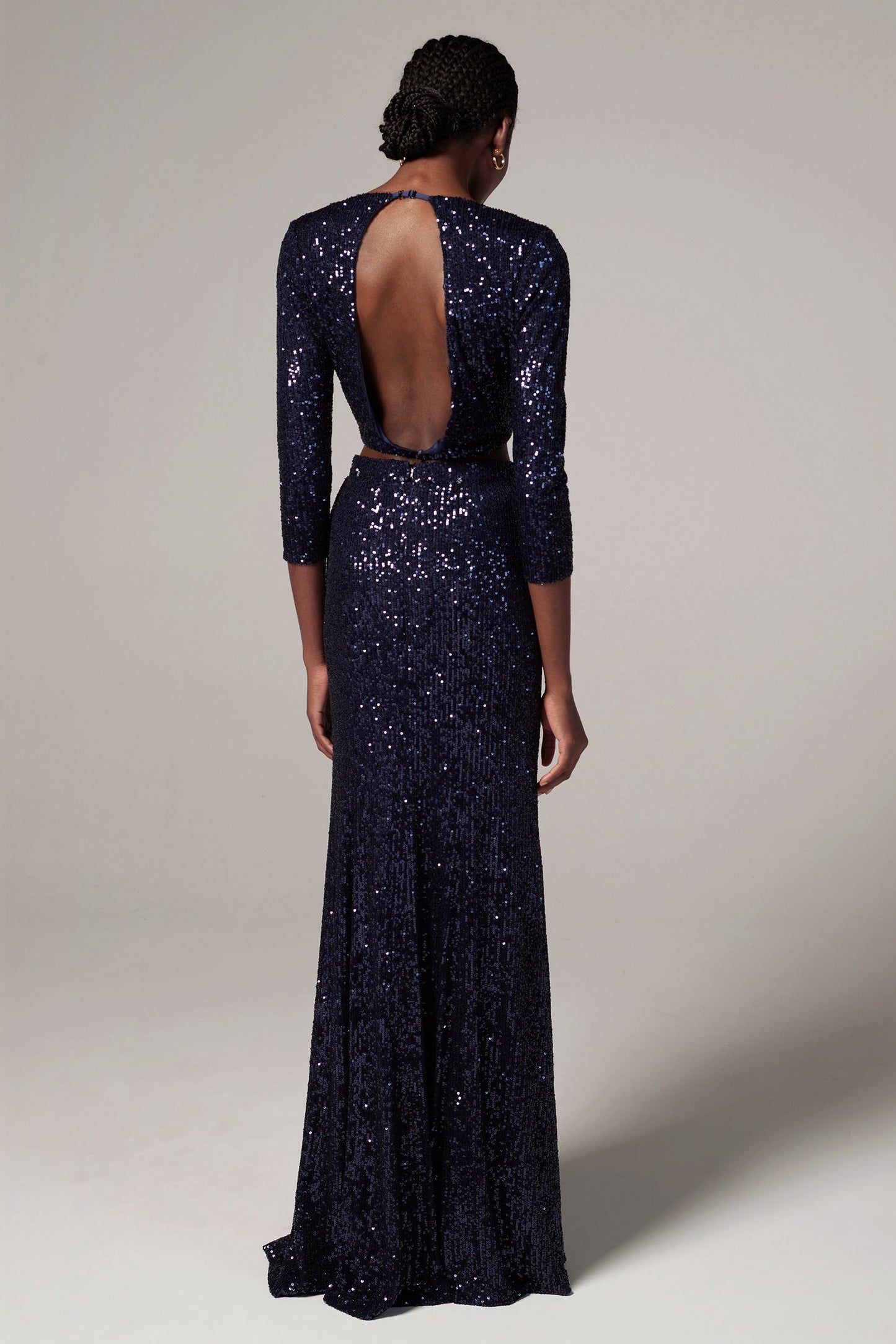 Sheath-Column Floor Length Sequined Dress CS0293