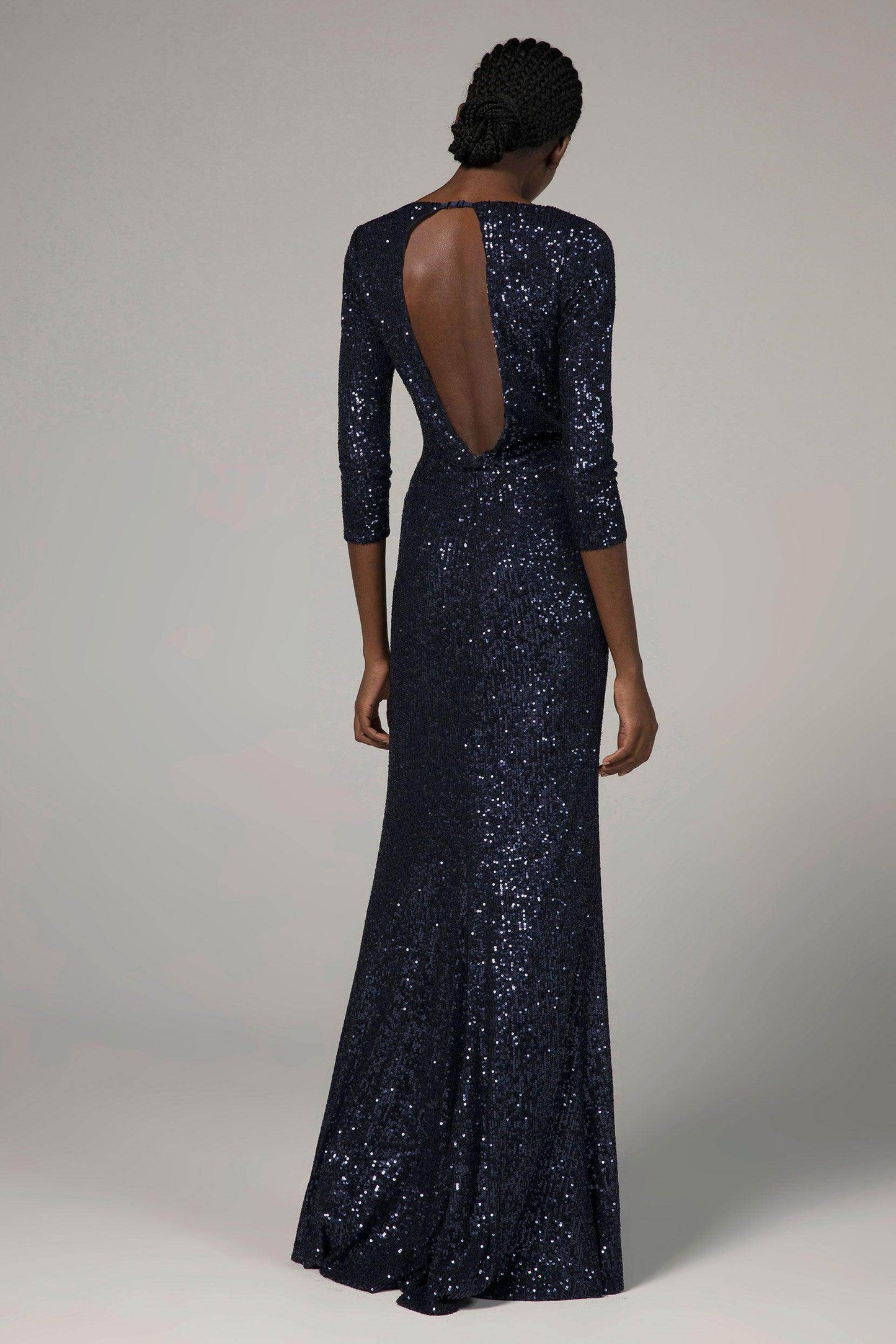 Trumpet-Mermaid Floor Length Sequined Dress CS0295 - COCOMELODY