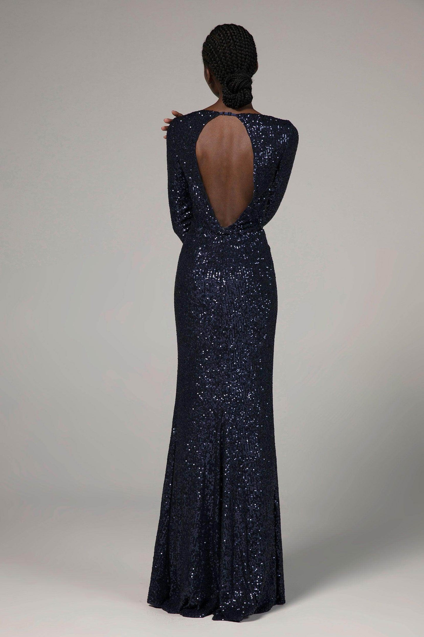 Trumpet-Mermaid Floor Length Sequined Dress CS0295 - COCOMELODY
