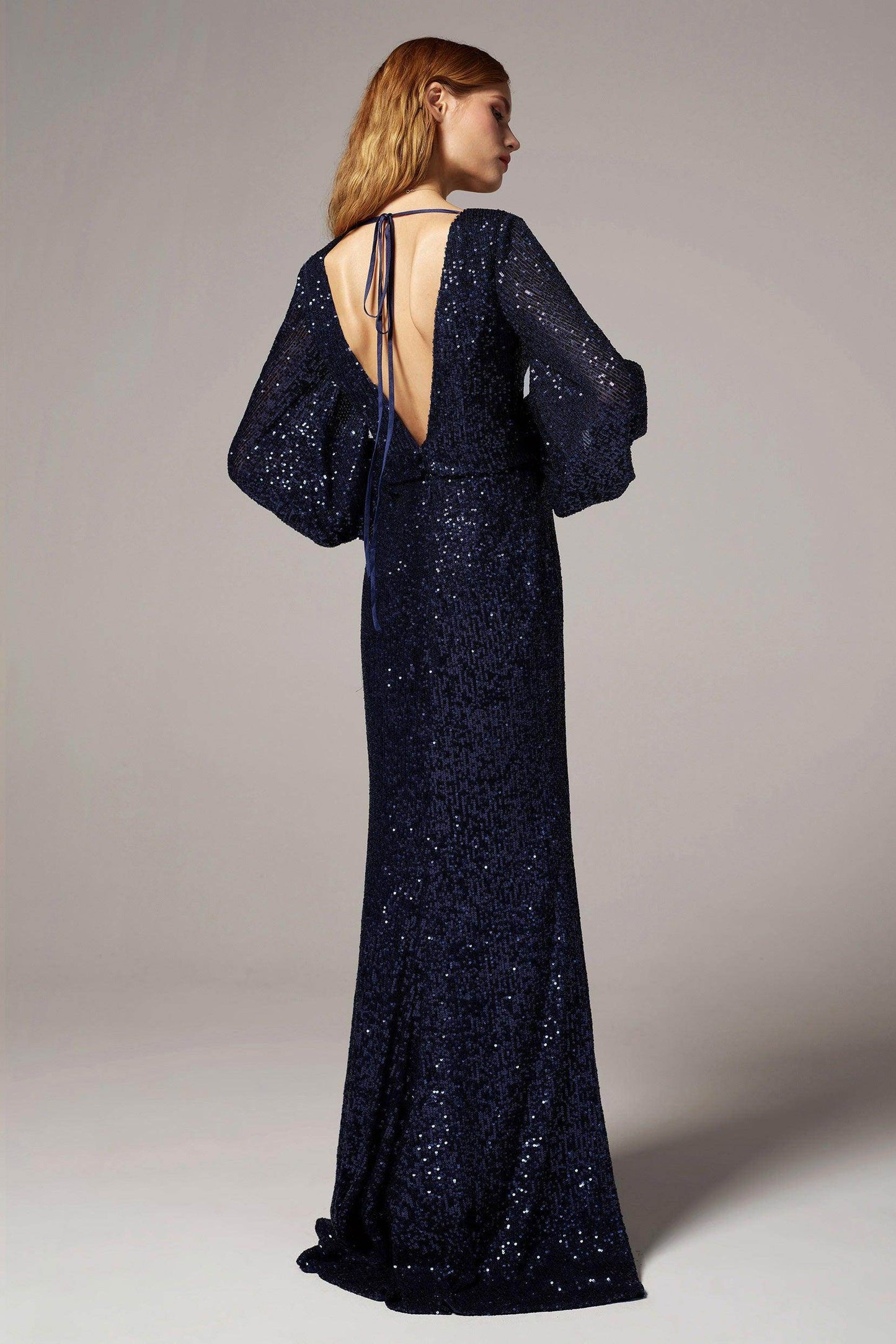 Trumpet-Mermaid Ankle Length Sequined Dress CS0304 - COCOMELODY