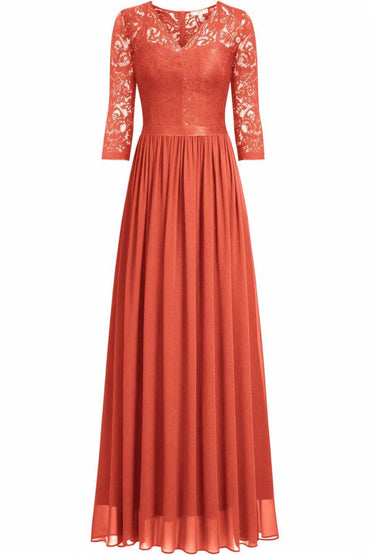 A-Line Floor Length Chiffon Prom Dress CS0421 - COCOMELODY