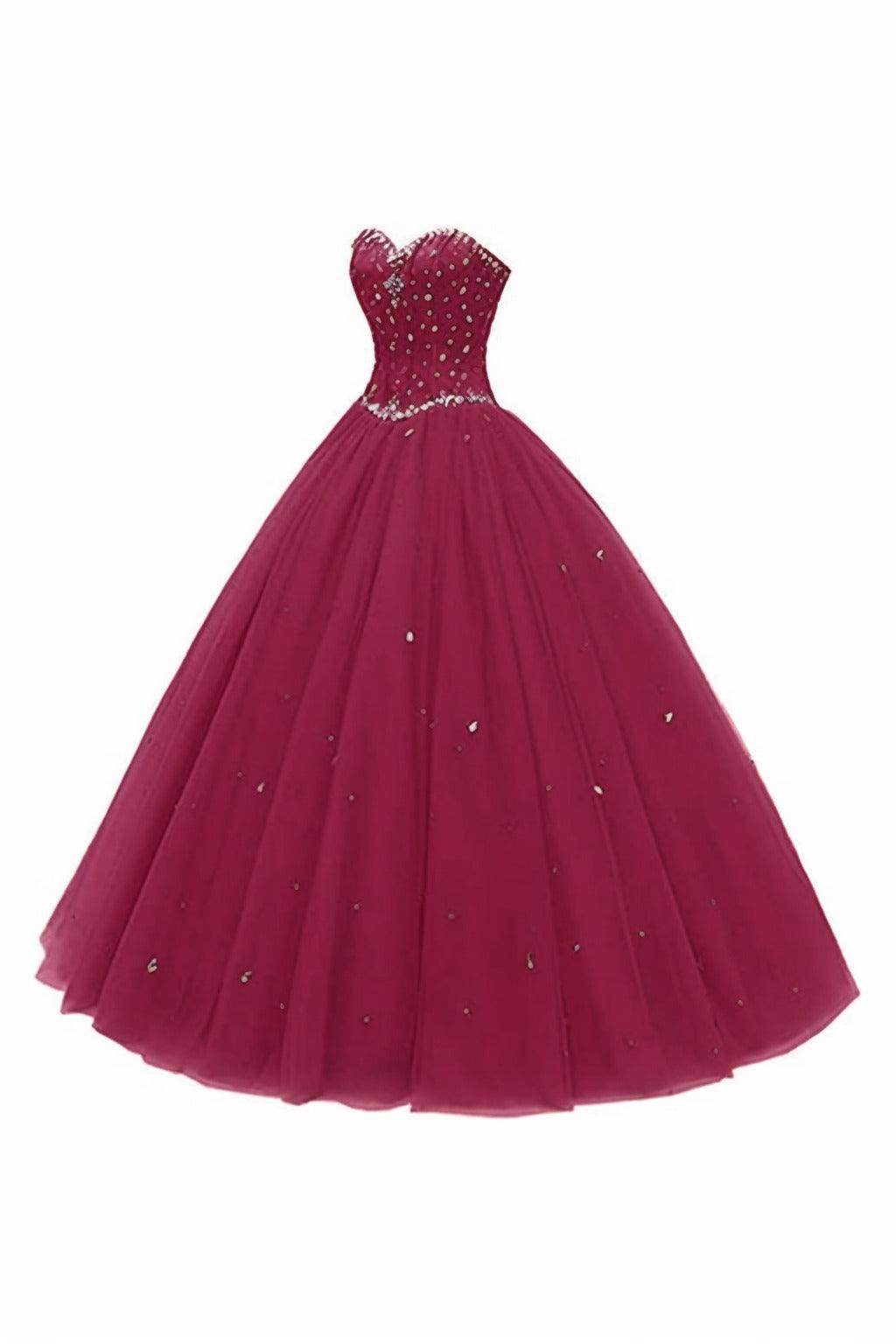 Princess Floor Length Tulle Prom Dress CS0425 - COCOMELODY