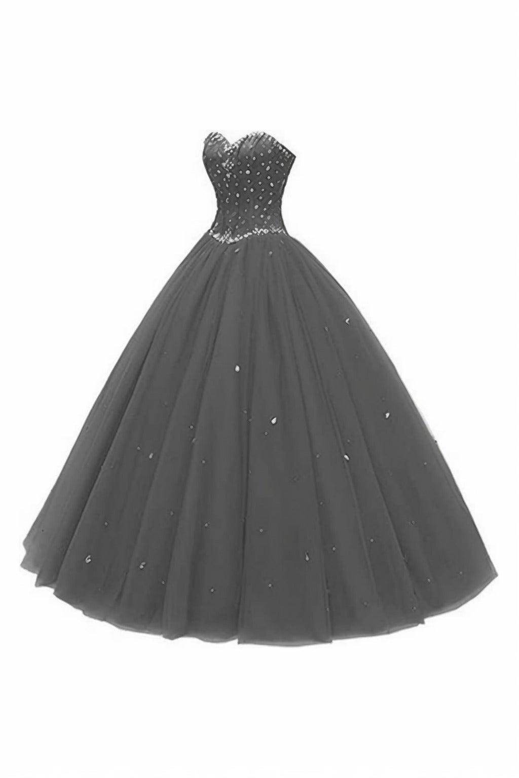 Princess Floor Length Tulle Prom Dress CS0425 - COCOMELODY