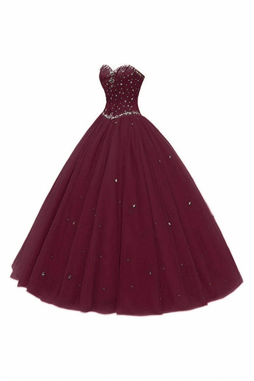 Princess Floor Length Tulle Prom Dress CS0425 - COCOMELODY