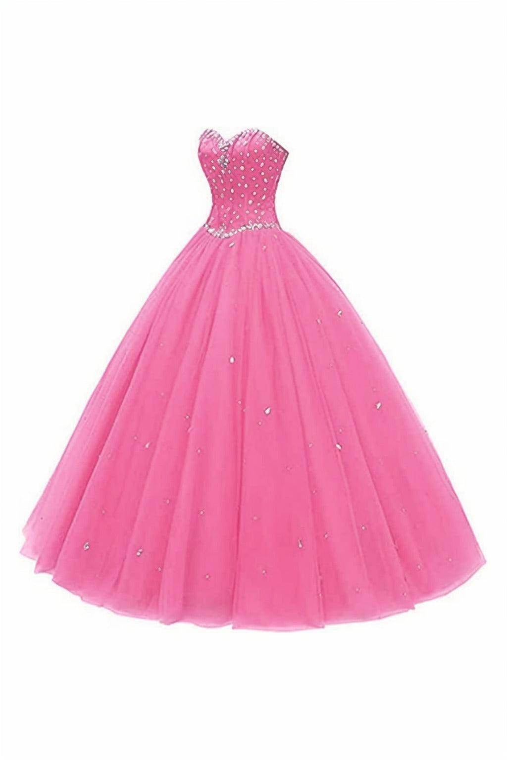 Princess Floor Length Tulle Prom Dress CS0425 - COCOMELODY