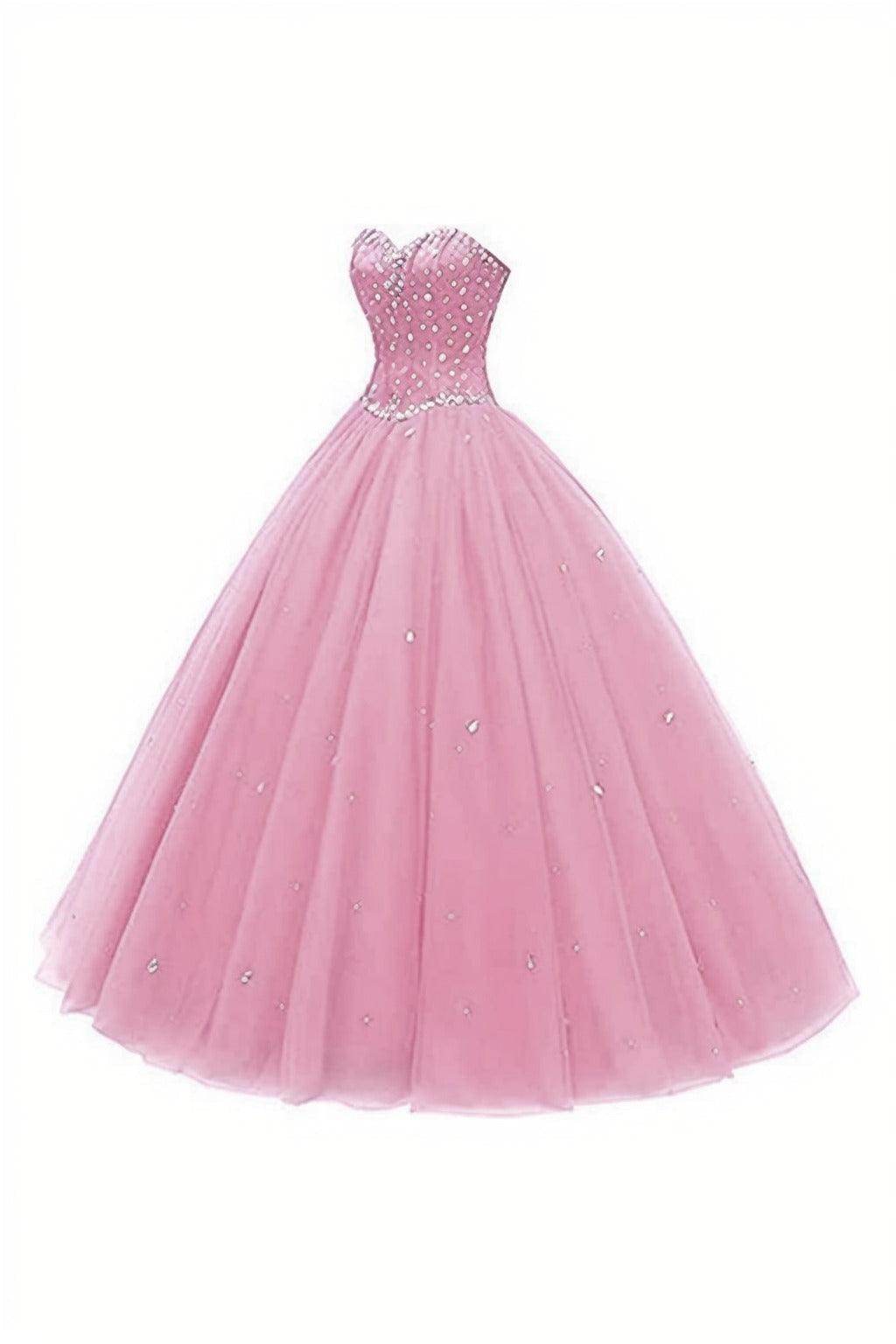 Princess Floor Length Tulle Prom Dress CS0425 - COCOMELODY