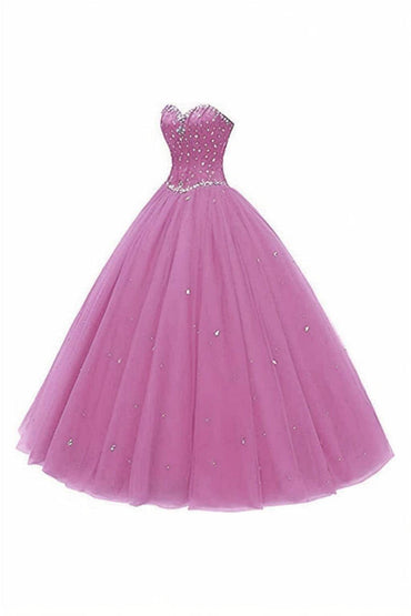 Princess Floor Length Tulle Prom Dress CS0425 - COCOMELODY