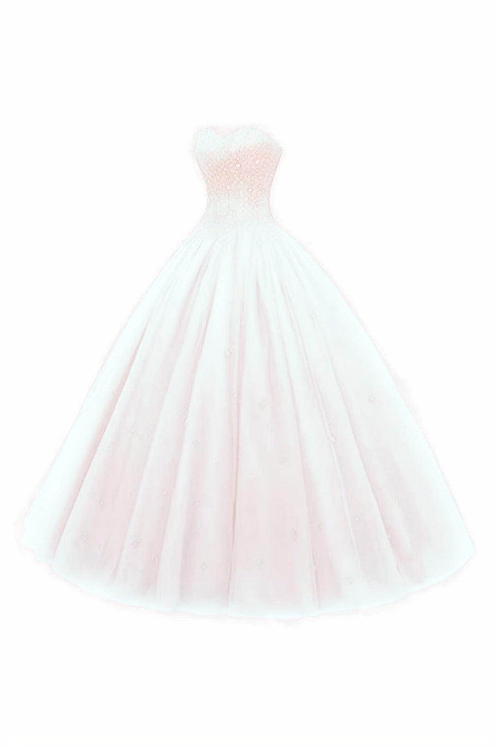 Princess Floor Length Tulle Prom Dress CS0425 - COCOMELODY