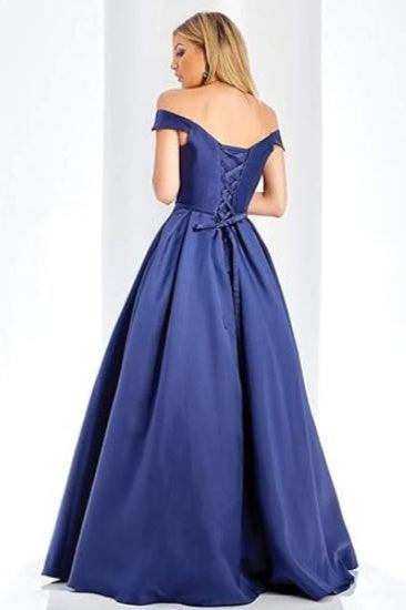A-Line Floor Length Satin Prom Dress CS0408