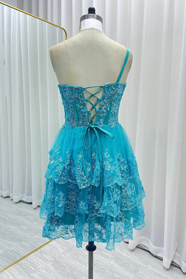 A-line Short Mini Tulle Prom Dress CS0420 - COCOMELODY