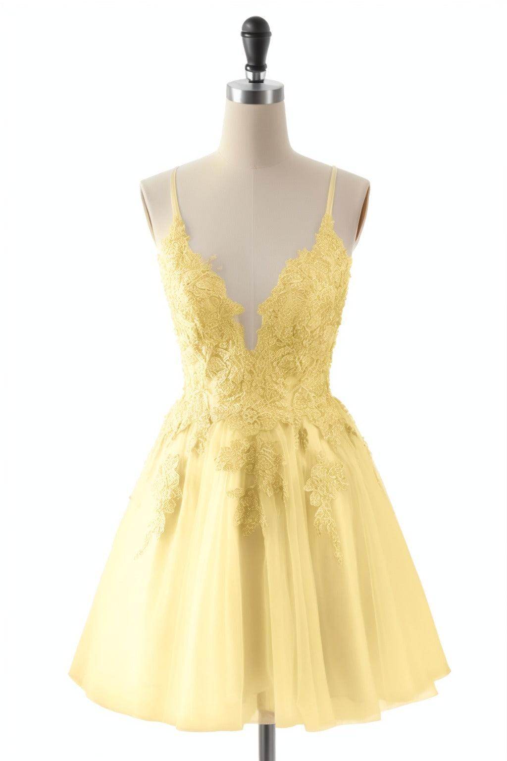 A-Line Short-Mini Tulle Homecoming Dresses CS0506 - COCOMELODY
